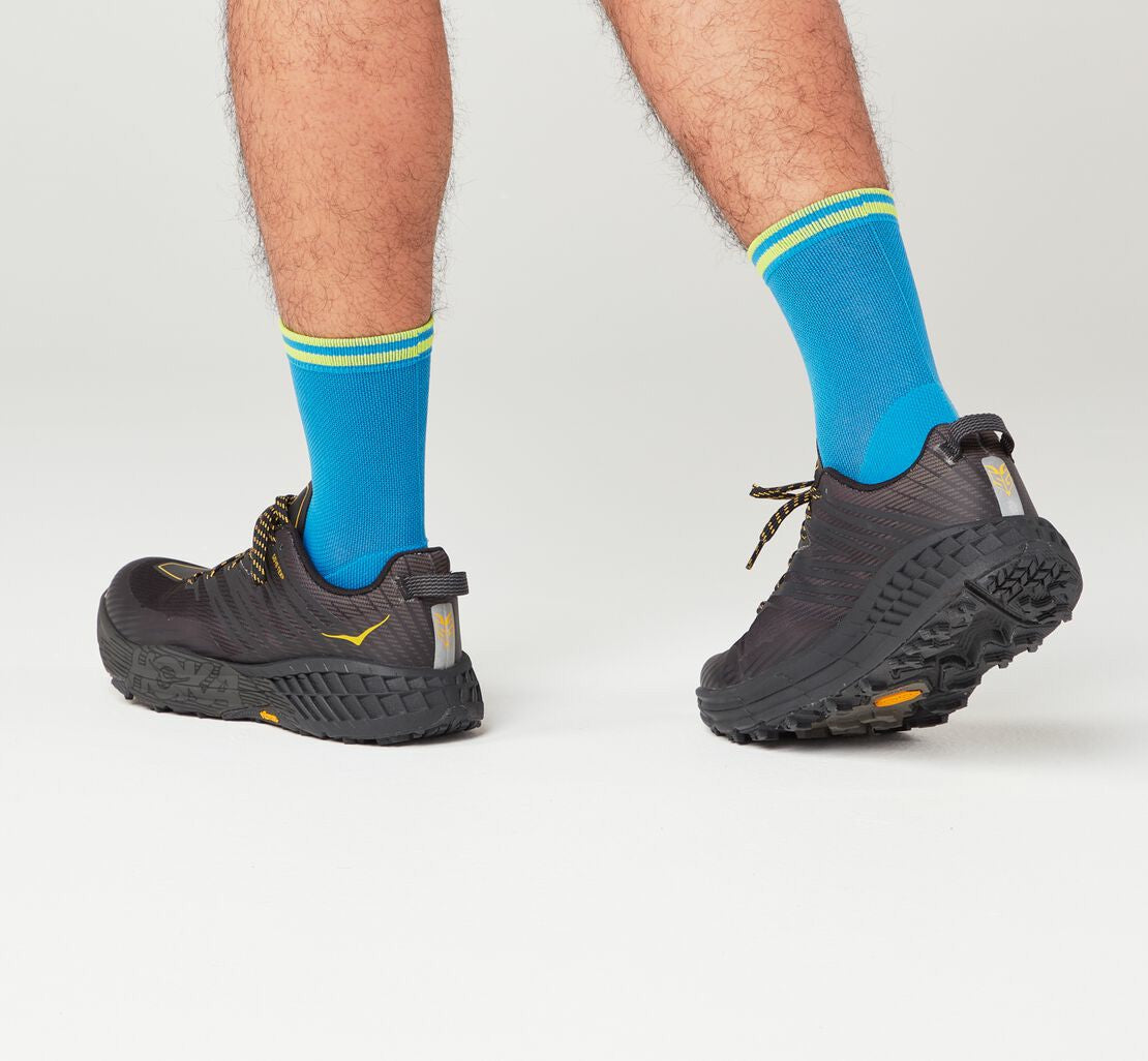 HOKA Diva Blue / Citrus - All Gender Performance Crew Sock