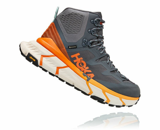 HOKA Castlerock / Persimmon Orange - Men's TenNine Hike GORE-TEX