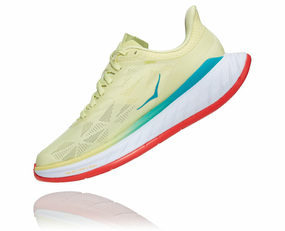 HOKA Luminary Green / Hot Coral - Women's Carbon X 2