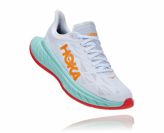 HOKA White / Blazing Orange - Women's Carbon X 2