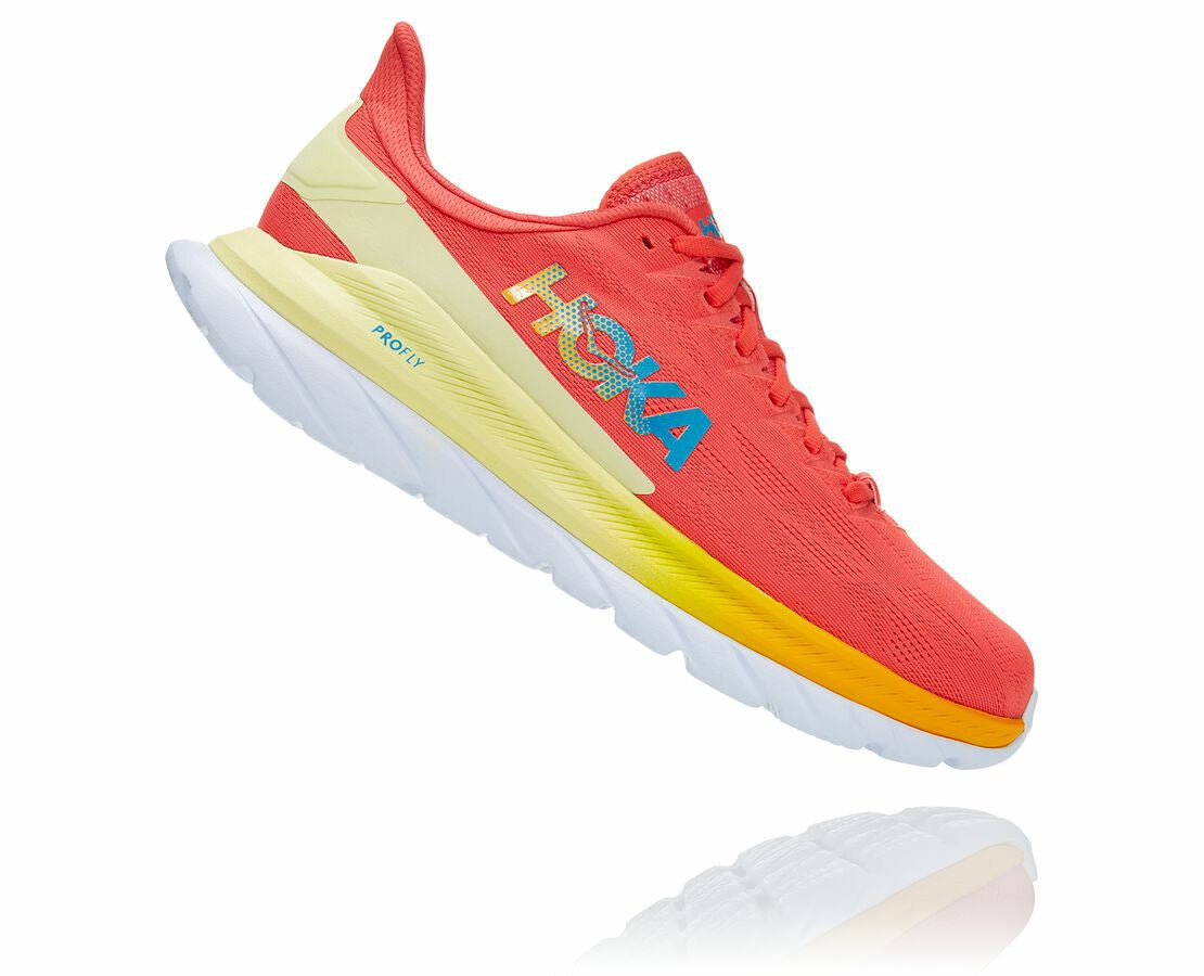 HOKA Hot Coral / Saffron - Men's Mach 4