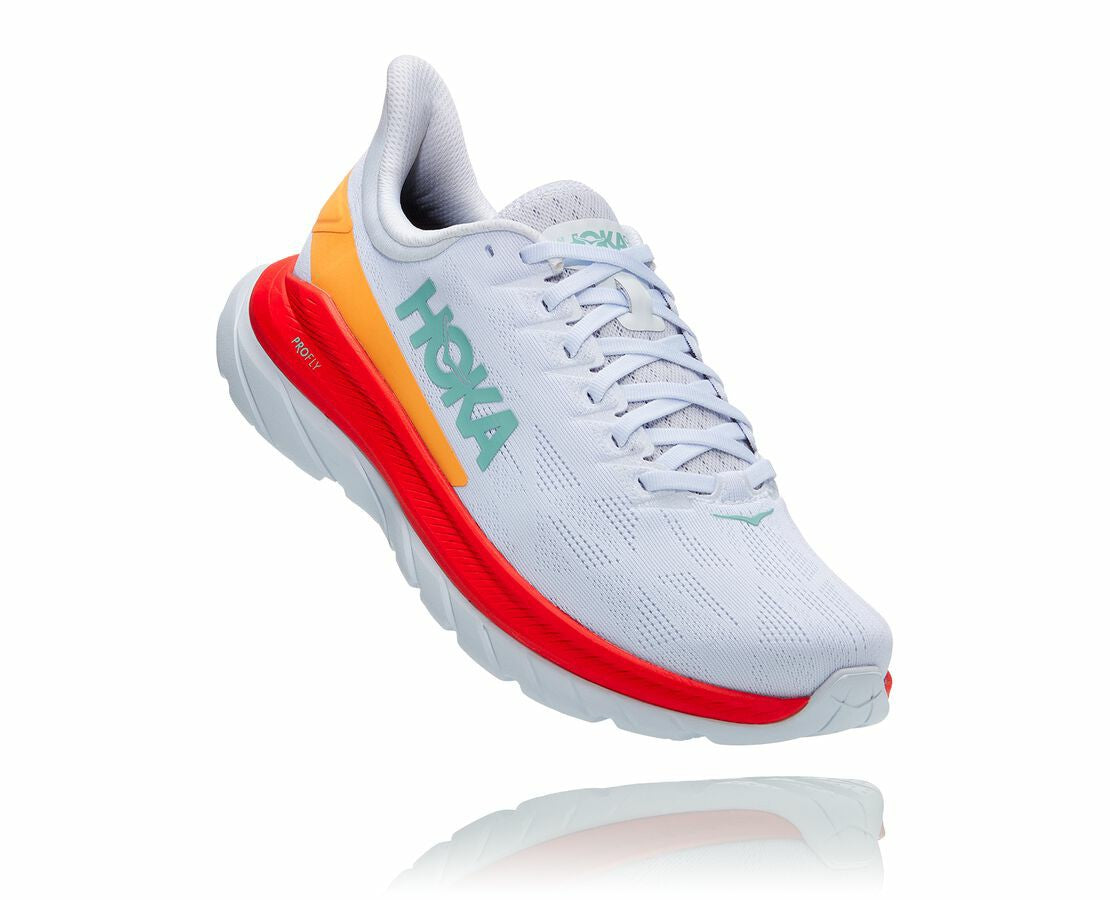 HOKA White / Fiesta - Men's Mach 4