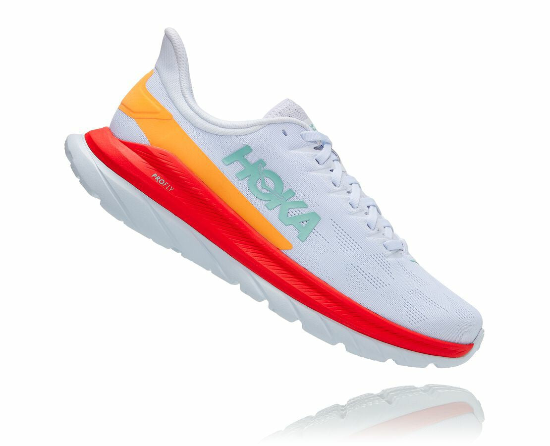 HOKA White / Fiesta - Men's Mach 4