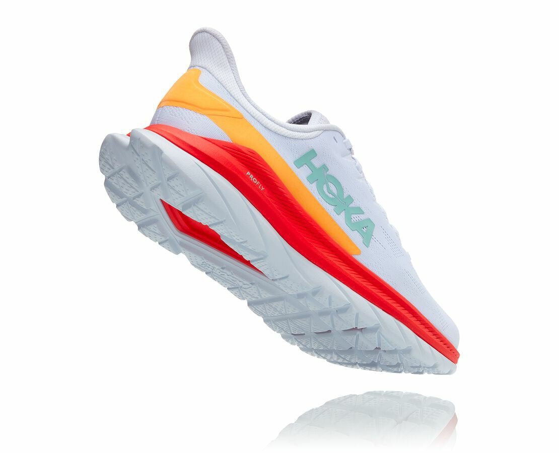 HOKA White / Fiesta - Men's Mach 4