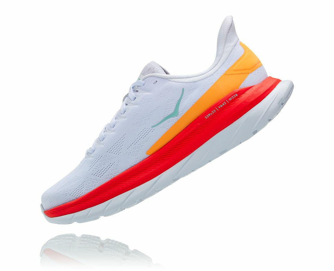 HOKA White / Fiesta - Men's Mach 4