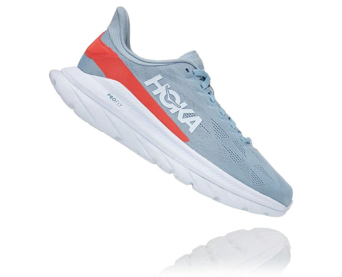 HOKA Blue Fog / Hot Coral - Women's Mach 4