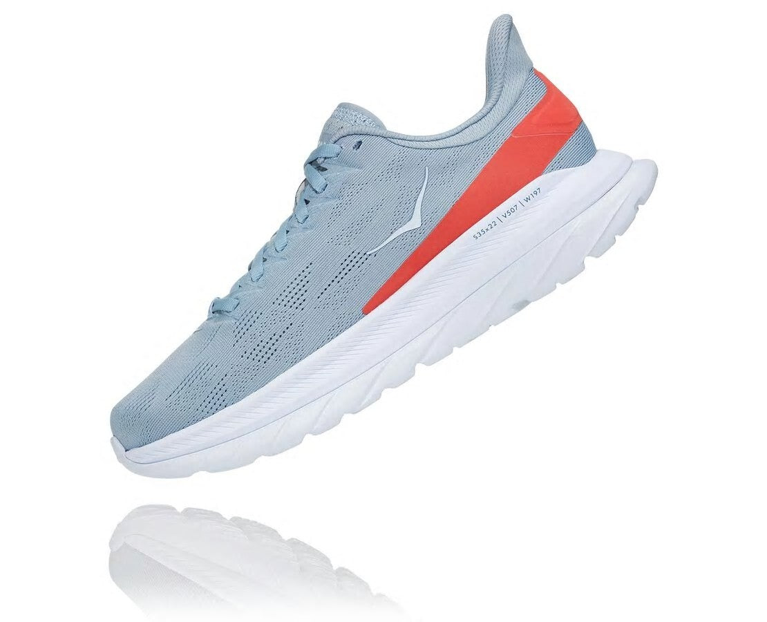 HOKA Blue Fog / Hot Coral - Women's Mach 4