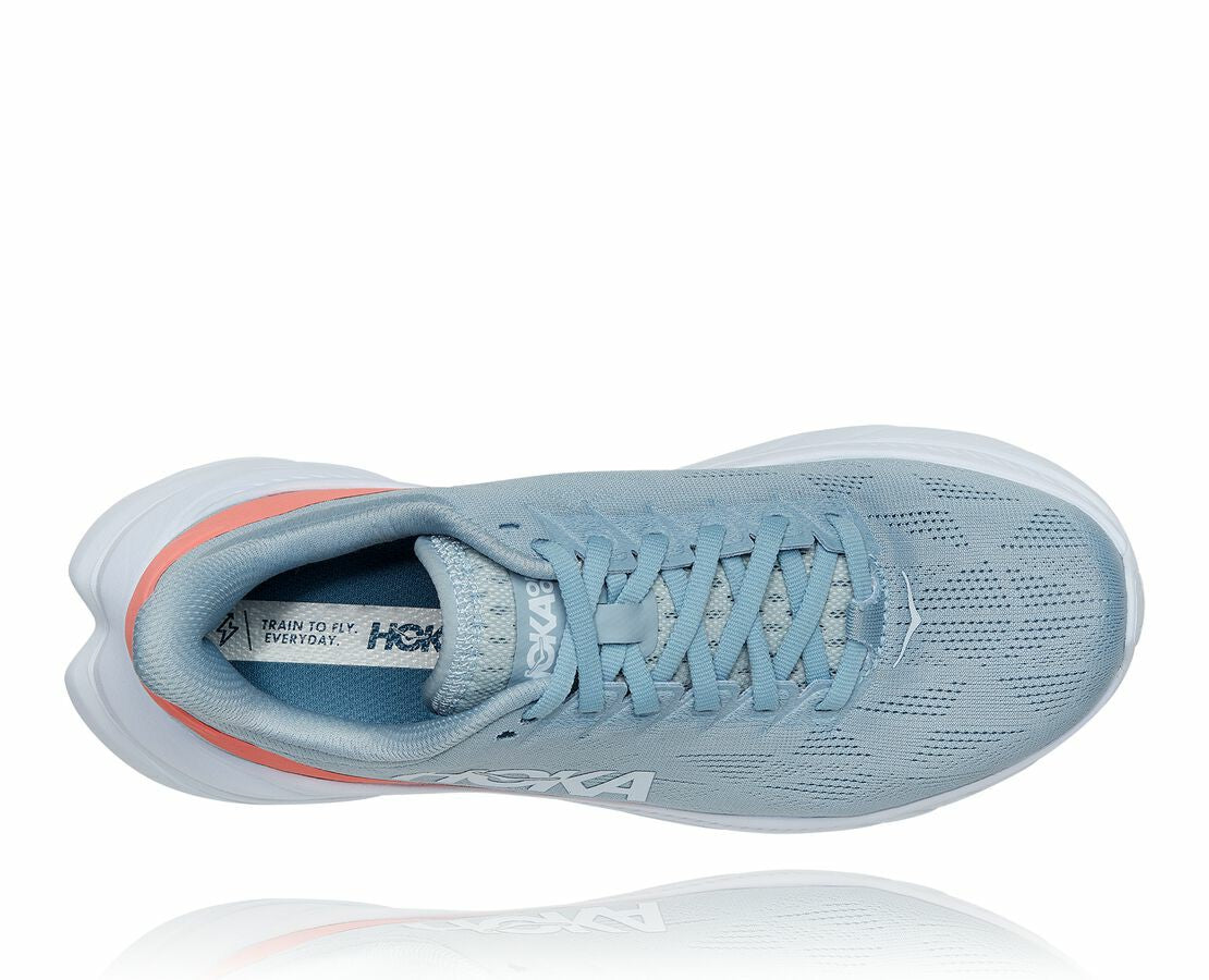 HOKA Blue Fog / Hot Coral - Women's Mach 4