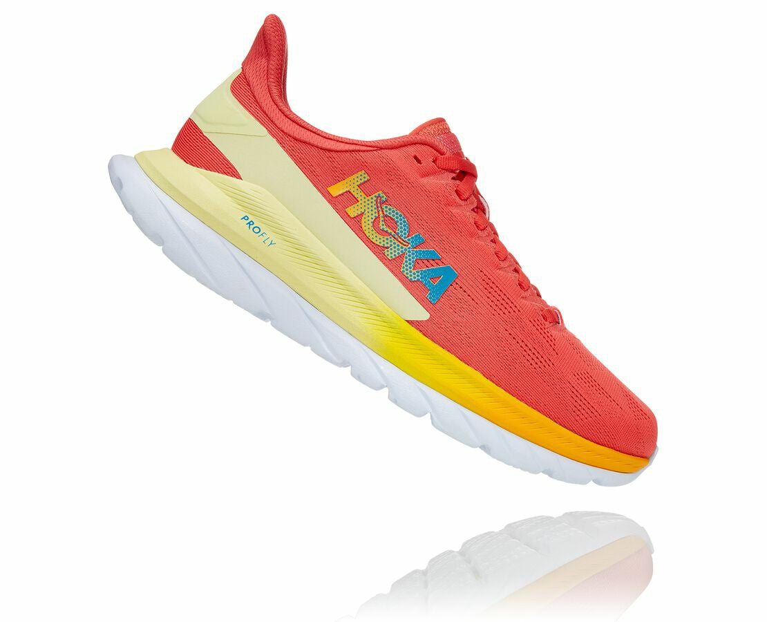 HOKA Hot Coral / Saffron - Women's Mach 4