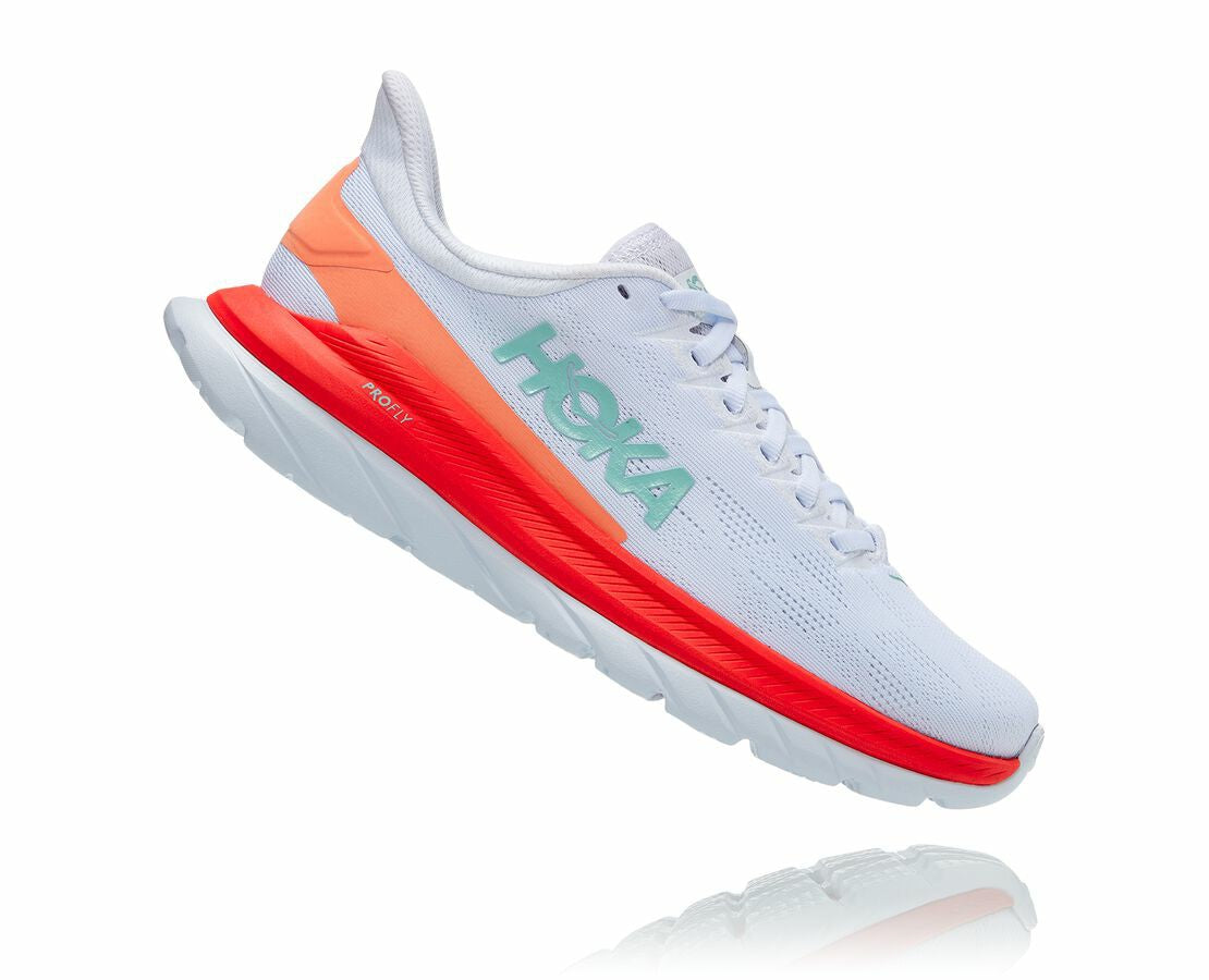 HOKA White / Fiesta - Women's Mach 4