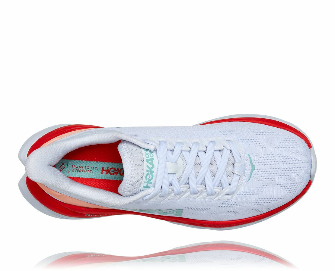 HOKA White / Fiesta - Women's Mach 4