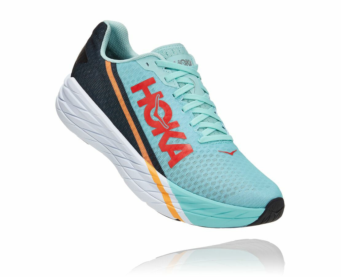 HOKA Eggshell Blue / Black - All Gender Rocket X