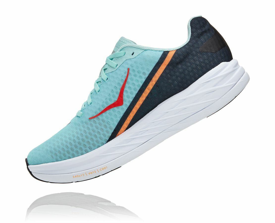 HOKA Eggshell Blue / Black - All Gender Rocket X