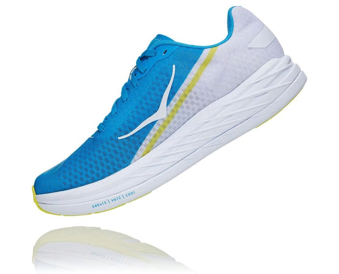 HOKA White / Diva Blue - All Gender Rocket X