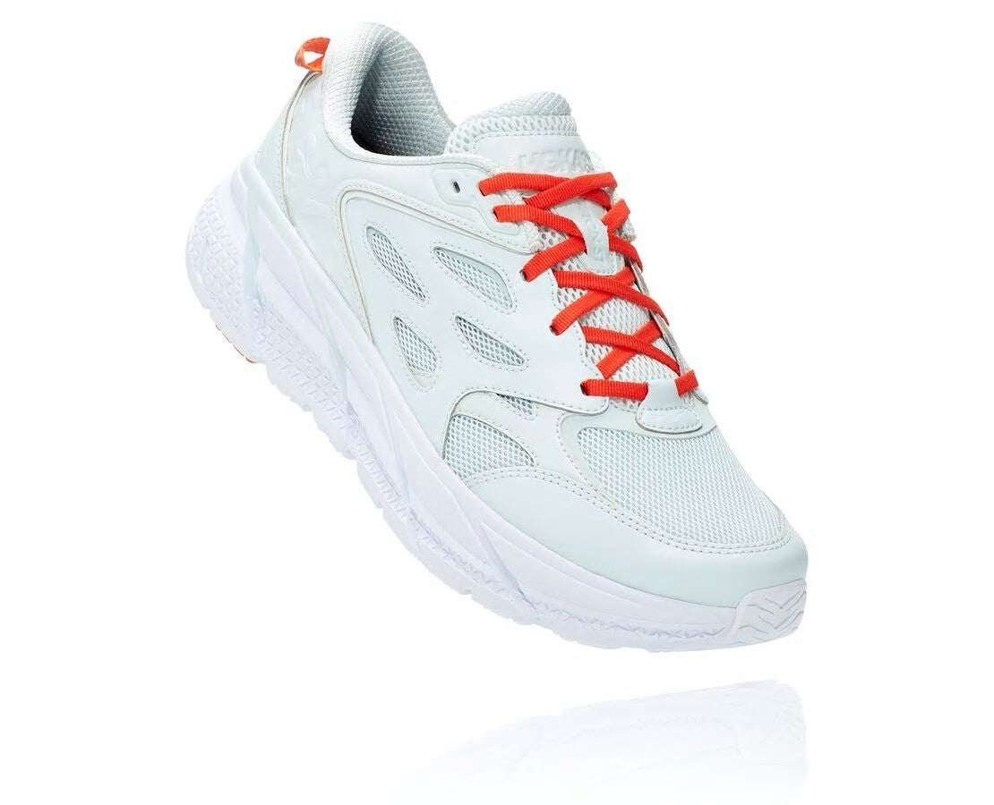 HOKA Wan Blue / Mandarin Red - All Gender Clifton L