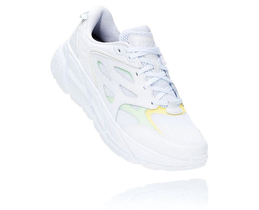 HOKA White / Green Ash - All Gender Clifton L