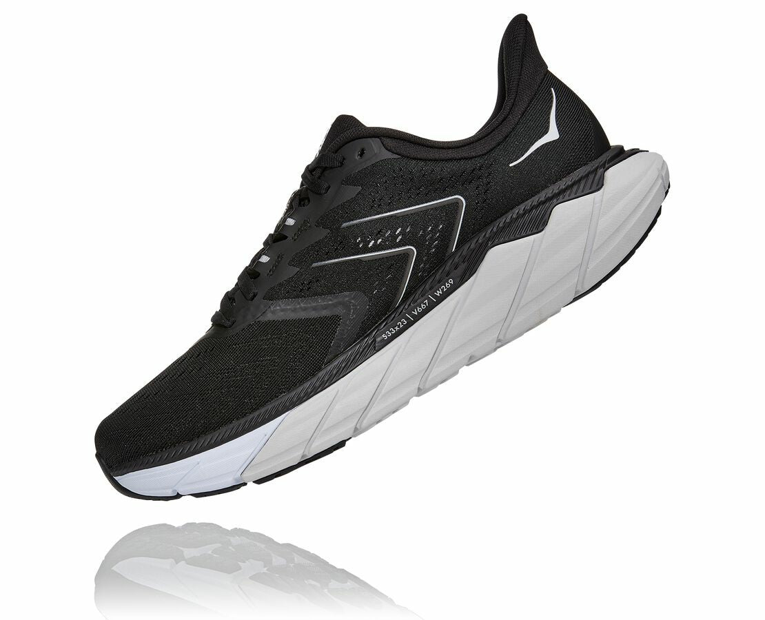 HOKA Black / White - Men's Arahi 5