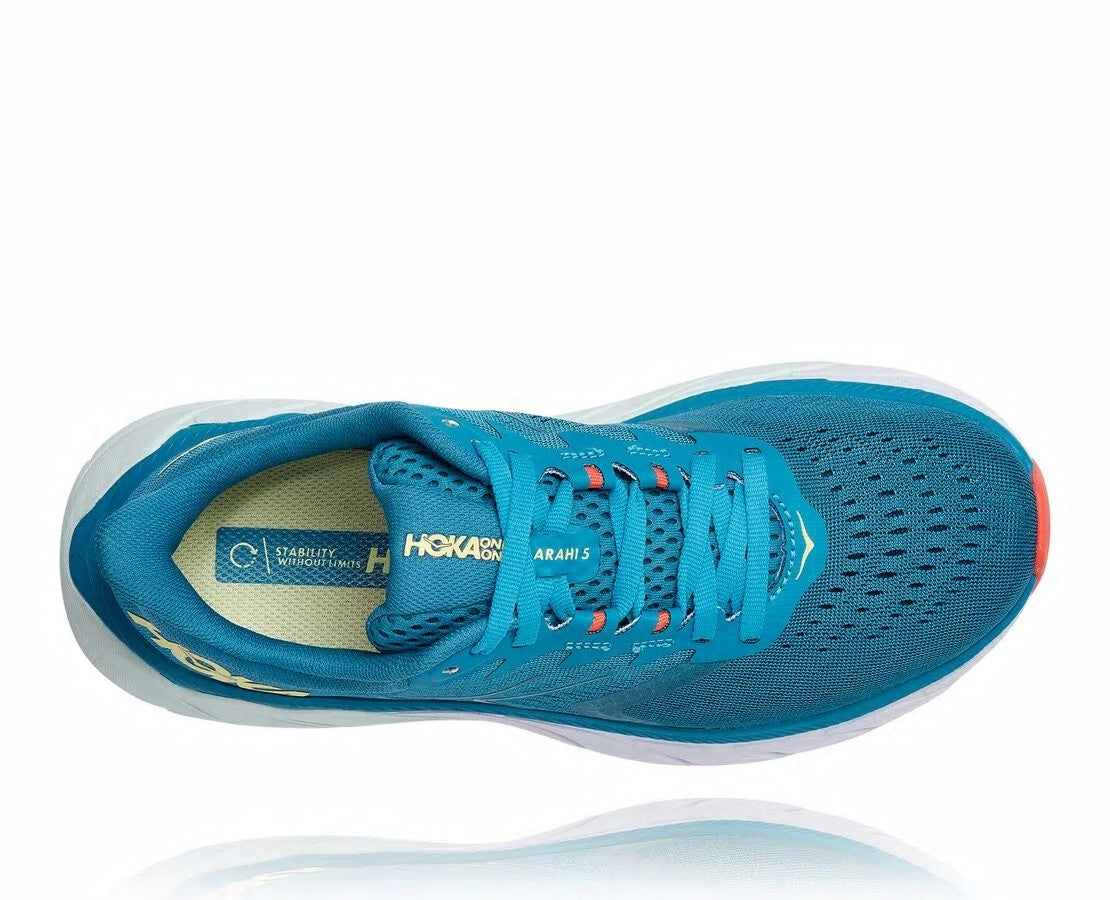 HOKA Mosaic Blue / Luminary Green - Women's Arahi 5