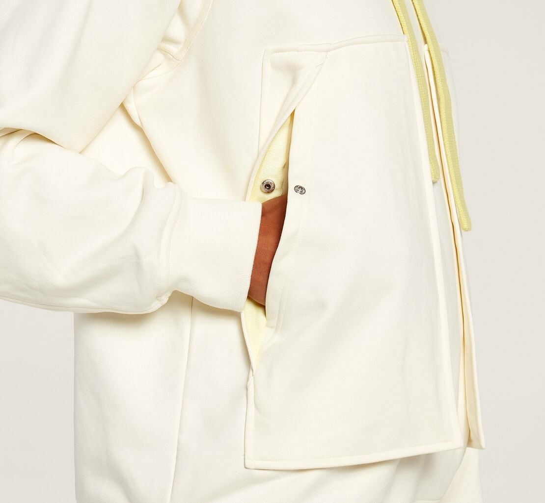 HOKA White - All Gender Bondi Hoodie