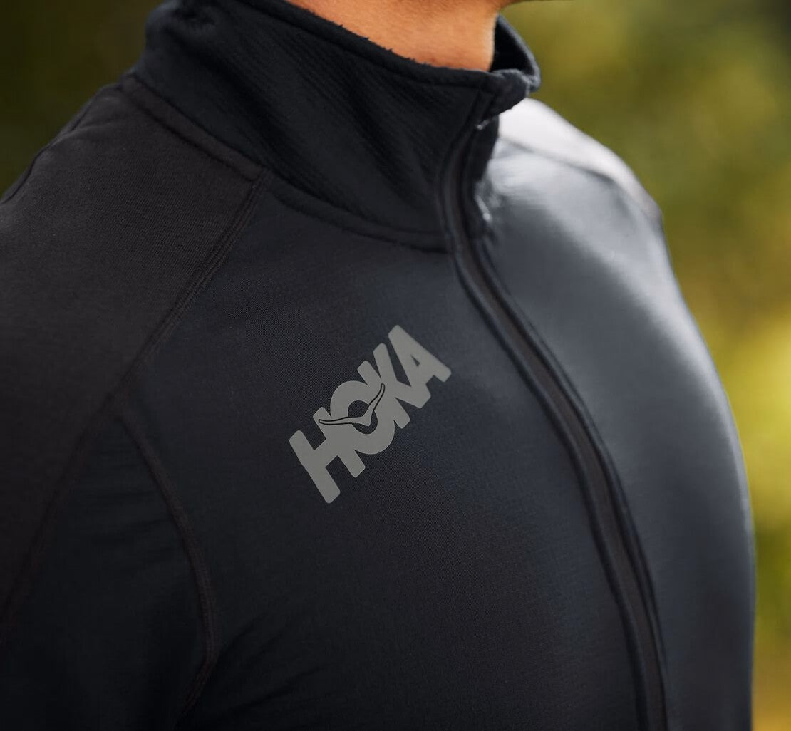 HOKA Black - Men's 1/2 Zip Midlayer