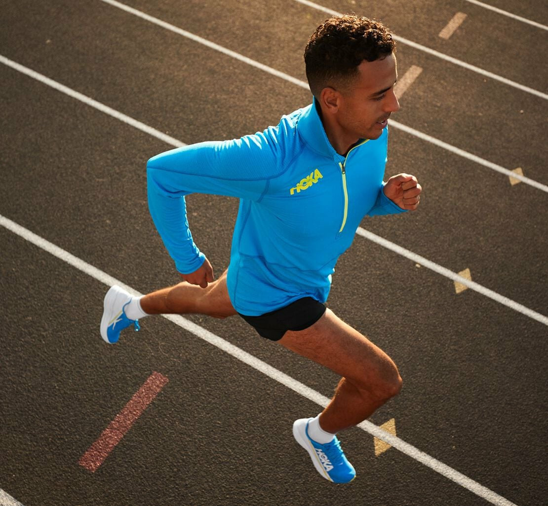 HOKA Diva Blue - Men's 1/2 Zip Midlayer