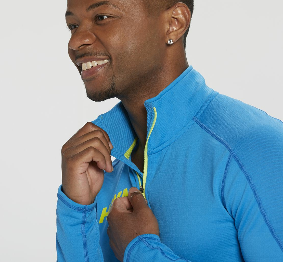 HOKA Diva Blue - Men's 1/2 Zip Midlayer