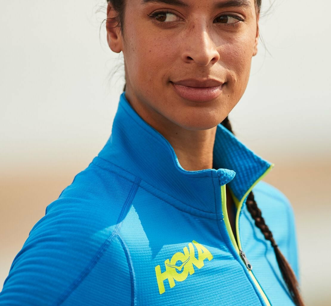 HOKA Diva Blue - Women's 1/2 Zip Midlayer