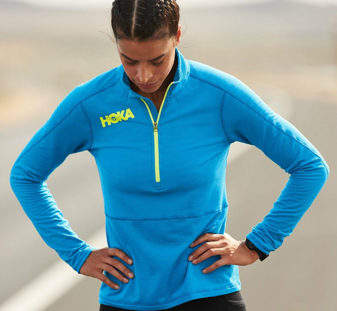HOKA Diva Blue - Women's 1/2 Zip Midlayer