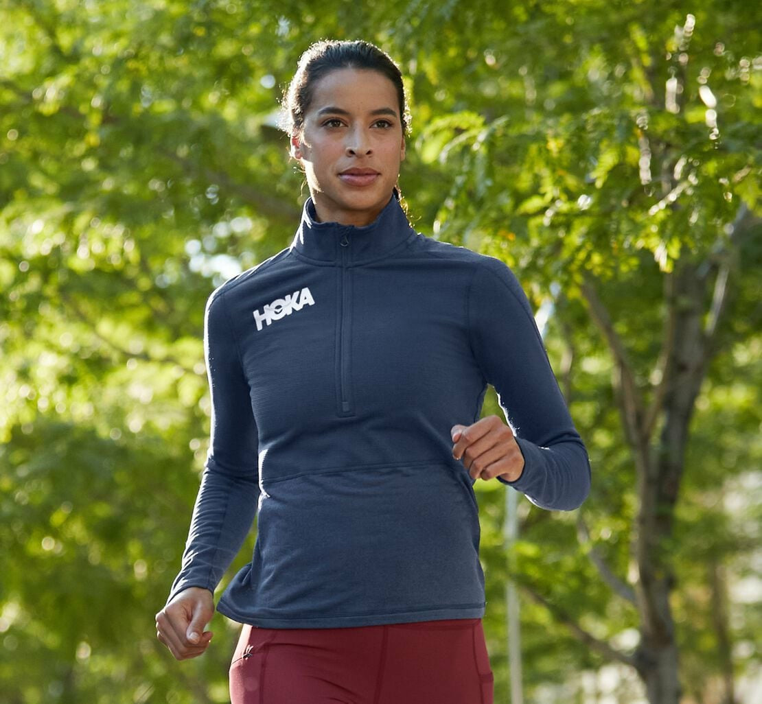 HOKA Moonlit Ocean - Women's 1/2 Zip Midlayer