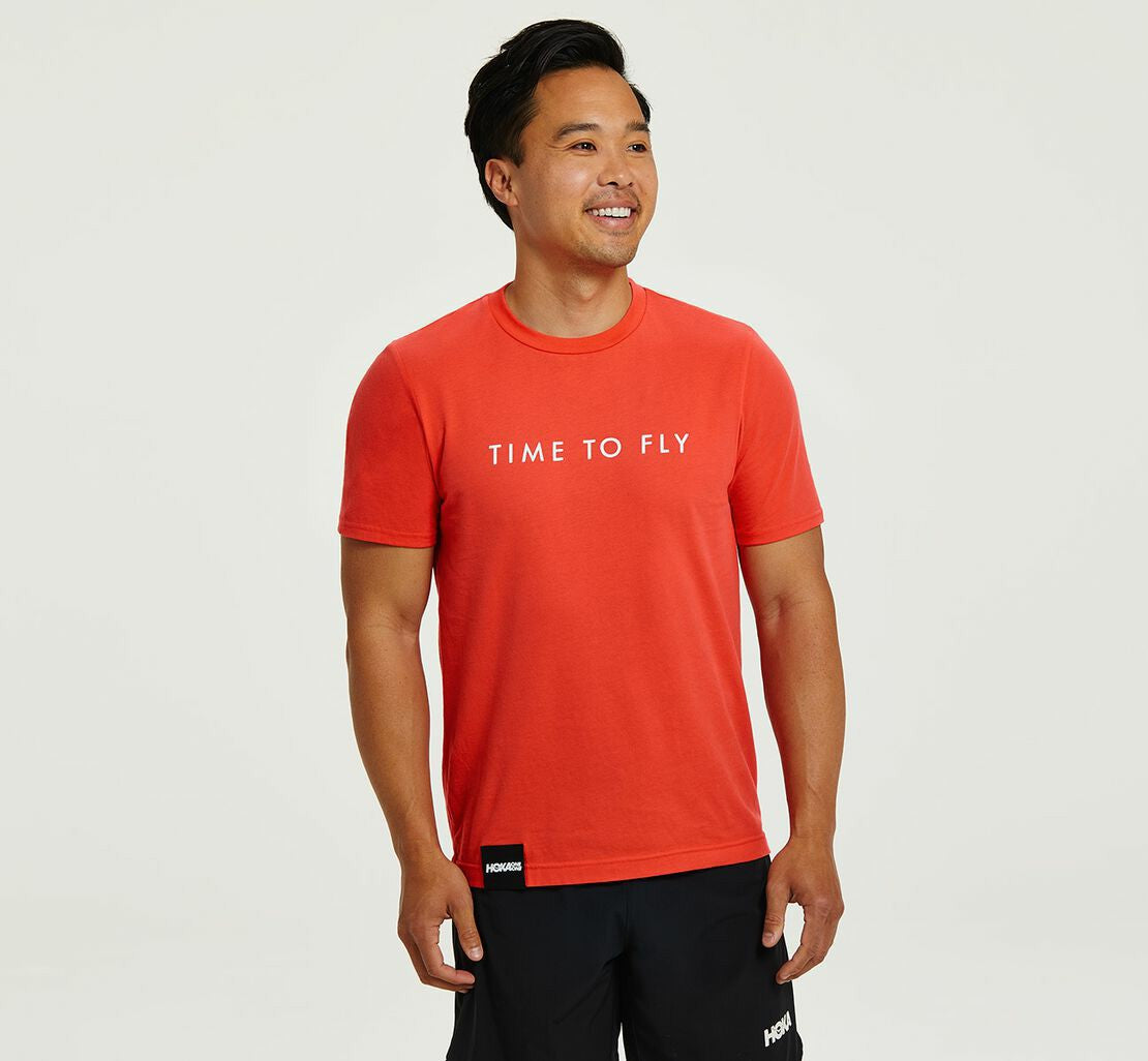 HOKA Fiesta / White - Men's Brand Tee