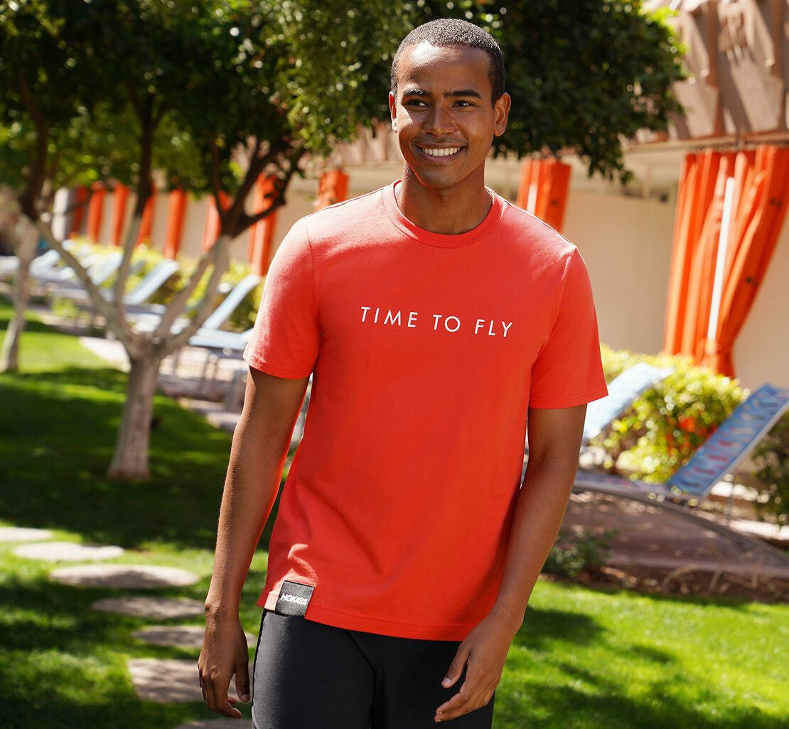 HOKA Fiesta / White - Men's Brand Tee