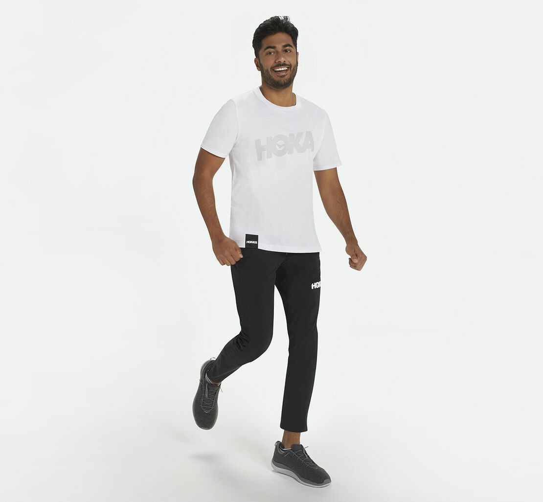 HOKA White - Men's Brand Tee
