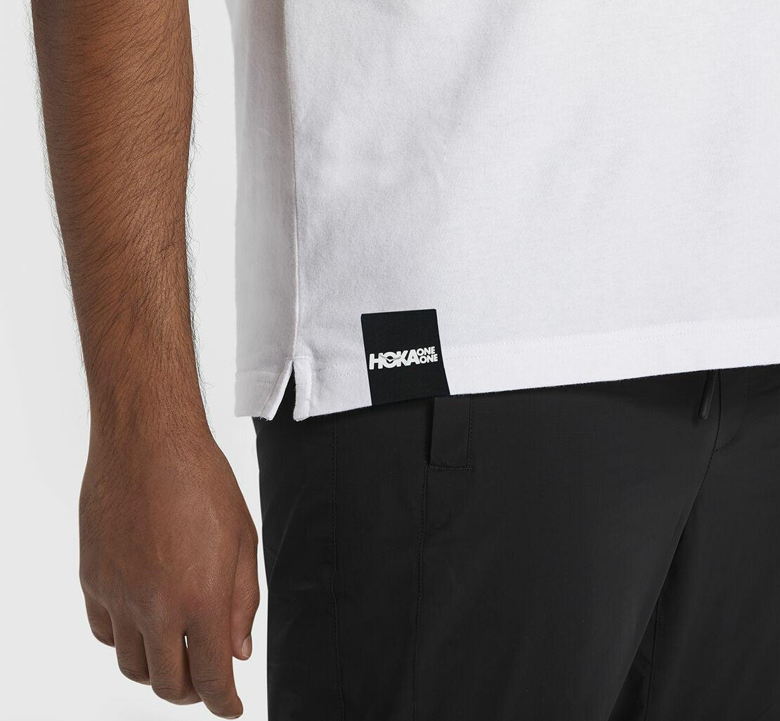 HOKA White - Men's Brand Tee
