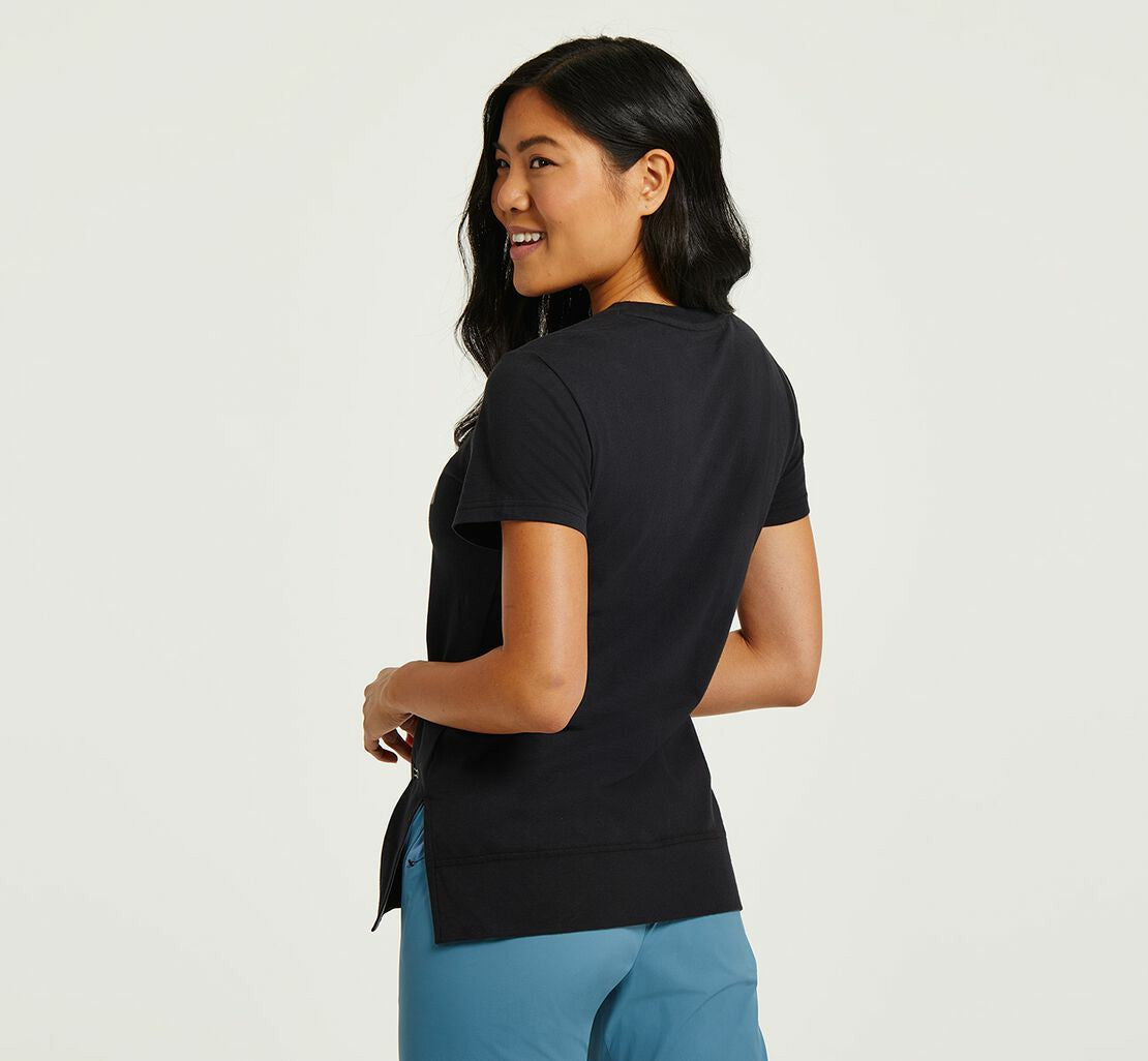 HOKA Black / Castlerock - Women's Brand Tee