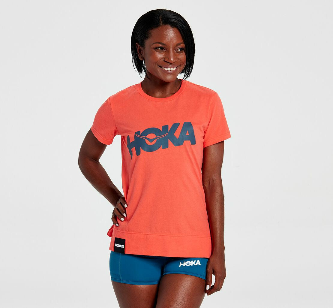 HOKA Hot Coral - Women's Brand Tee