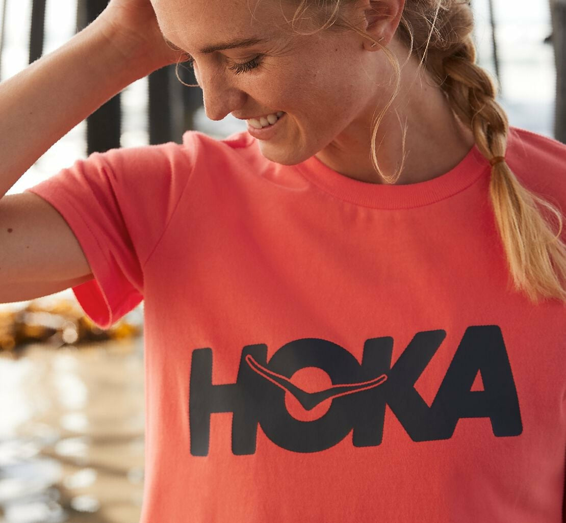 HOKA Hot Coral - Women's Brand Tee