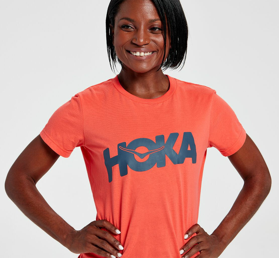 HOKA Hot Coral - Women's Brand Tee