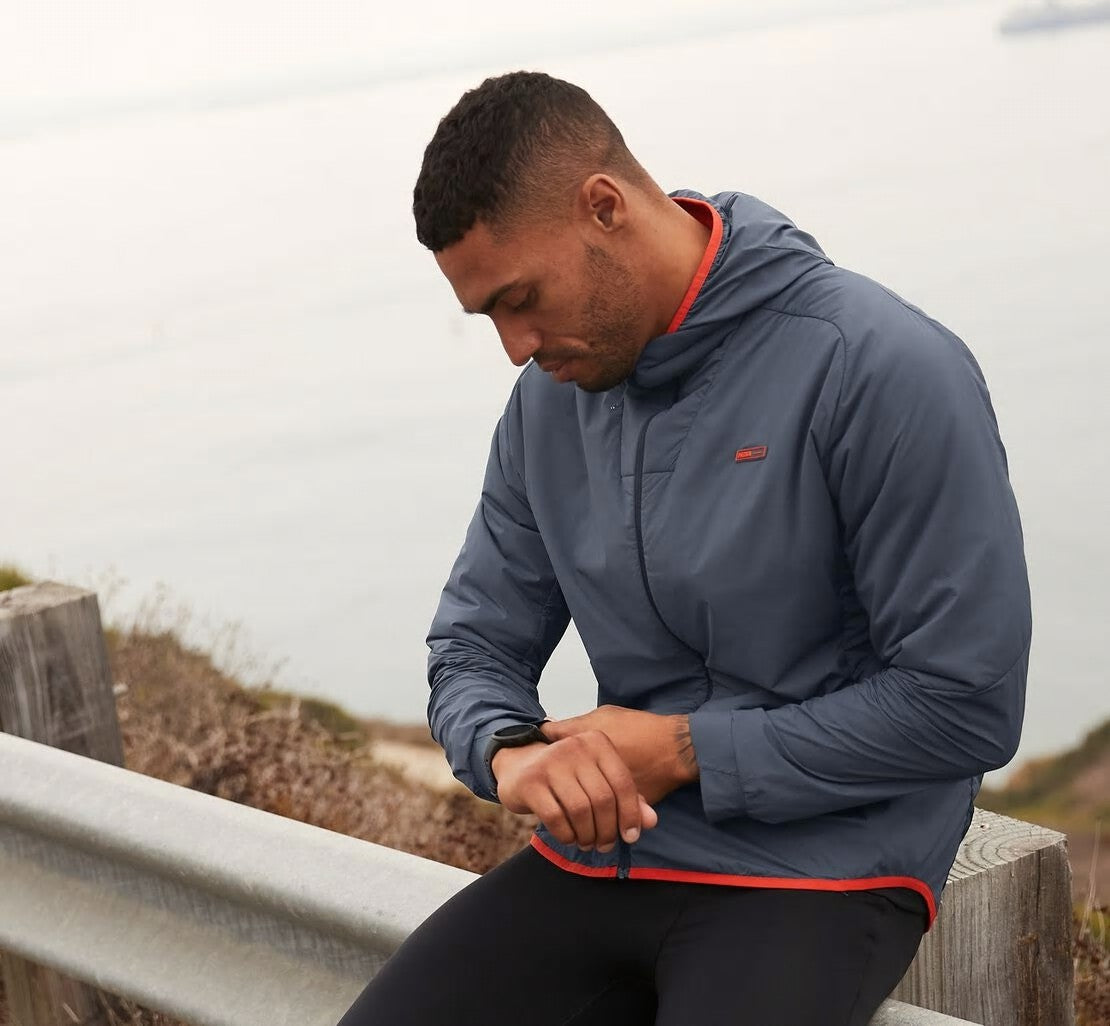 HOKA Ombre Blue - Men's Hybrid Run Jacket
