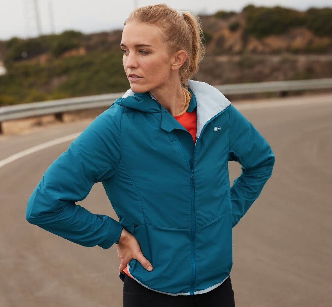 HOKA Moroccan Blue - Women's Hybrid Run Jacket