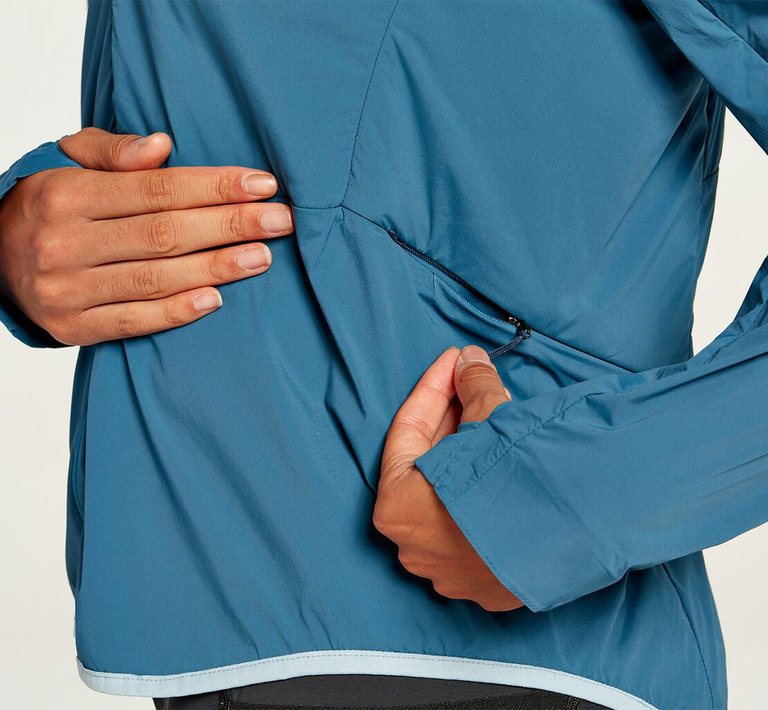 HOKA Moroccan Blue - Women's Hybrid Run Jacket
