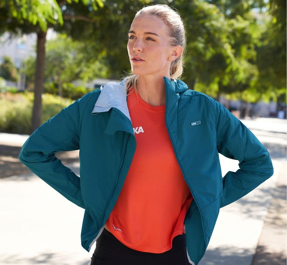 HOKA Moroccan Blue - Women's Hybrid Run Jacket