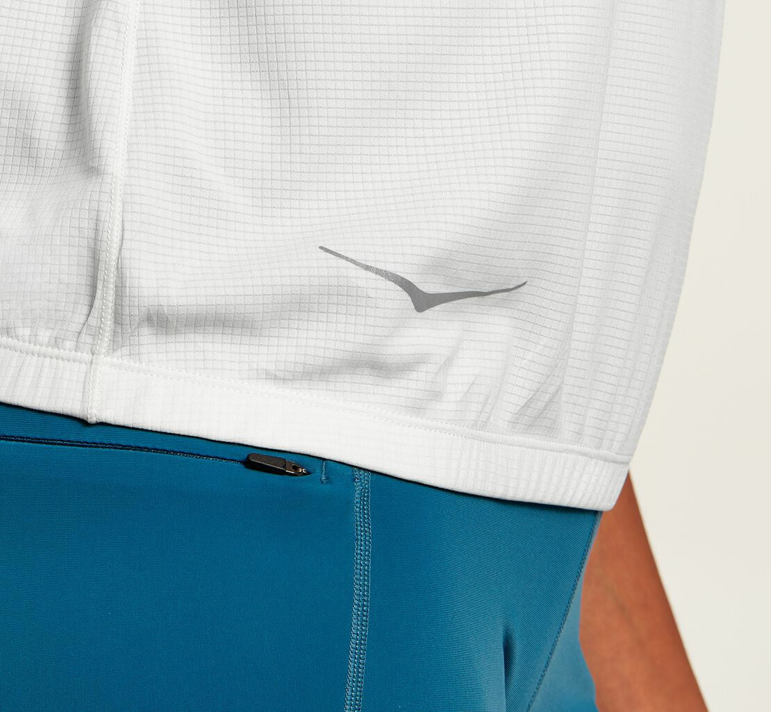 HOKA White - Women's Performance Utility Tank