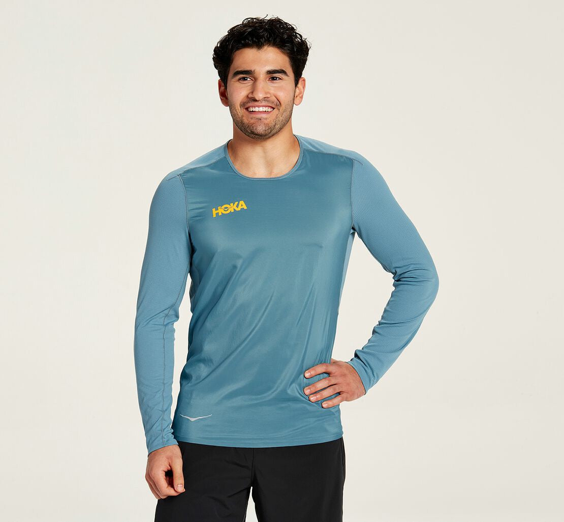 HOKA Provincial Blue - Men's Wind Shirt