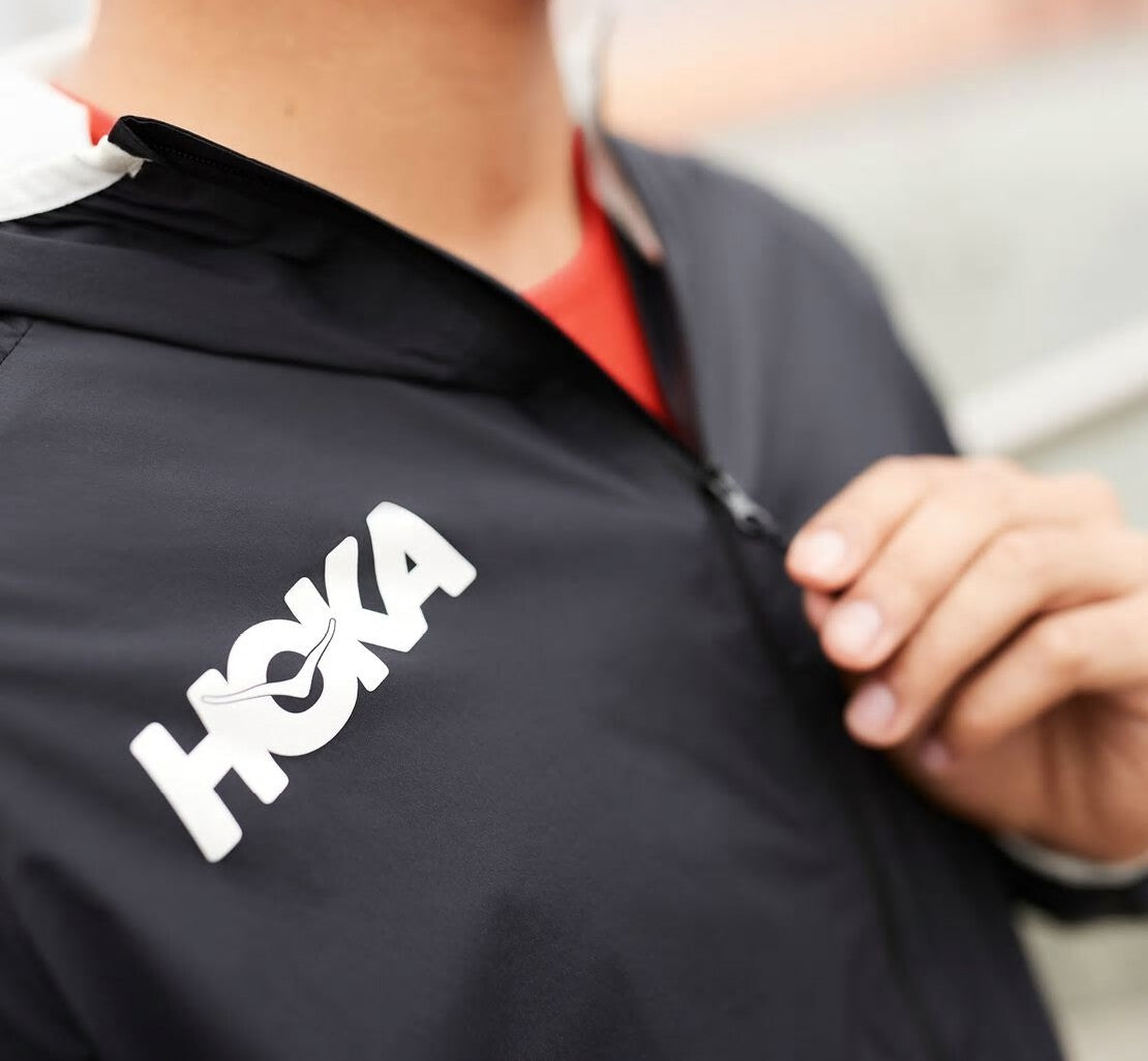 HOKA Black - Men's Full-Zip Wind Jacket