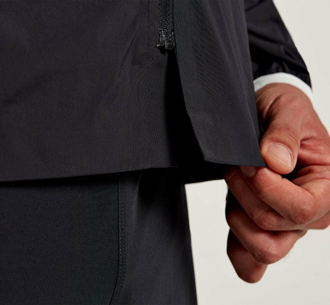 HOKA Black - Men's Full-Zip Wind Jacket