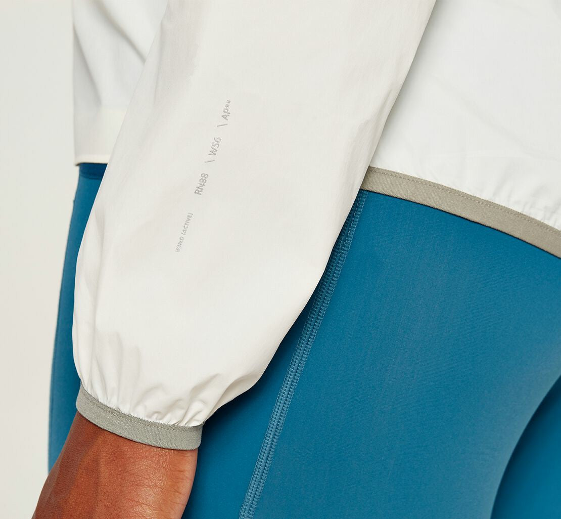 HOKA White - Women's Full-Zip Wind Jacket