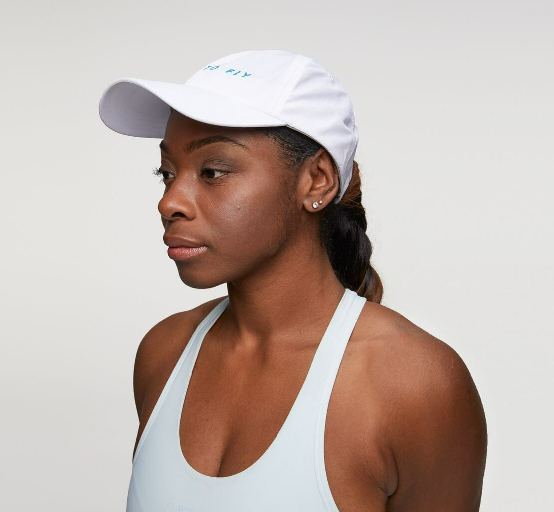 HOKA White / Diva Blue - All Gender All-Day Hat