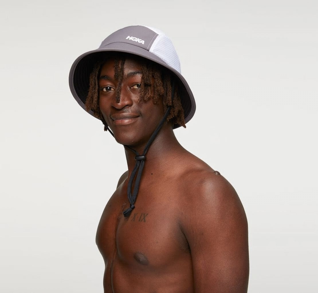 HOKA Charcoal / White - All Gender Adventure Hat