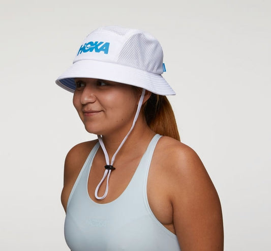 HOKA White / Diva Blue - All Gender Adventure Hat