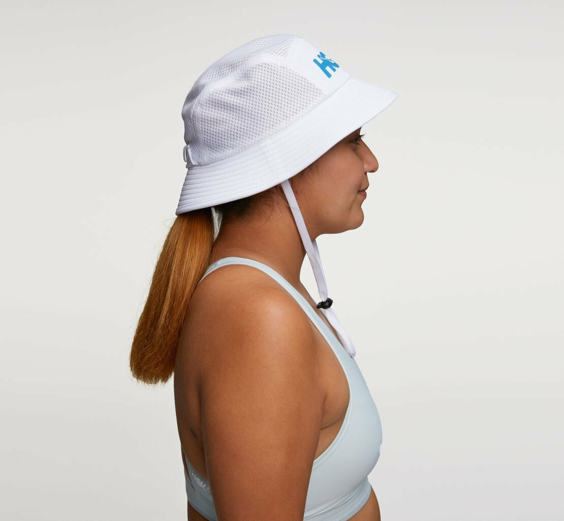 HOKA White / Diva Blue - All Gender Adventure Hat